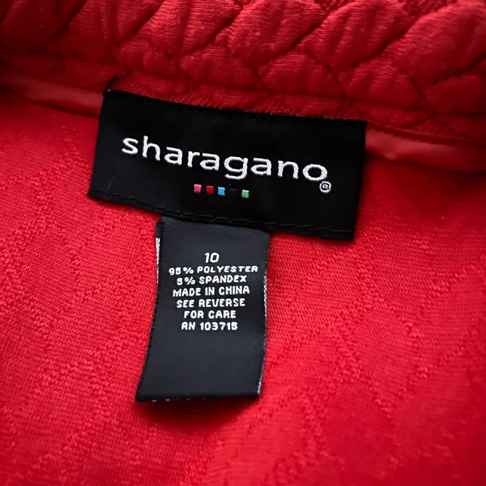 Sharagano Red Quilted Skirt Size 10 - Picture 9 of 10